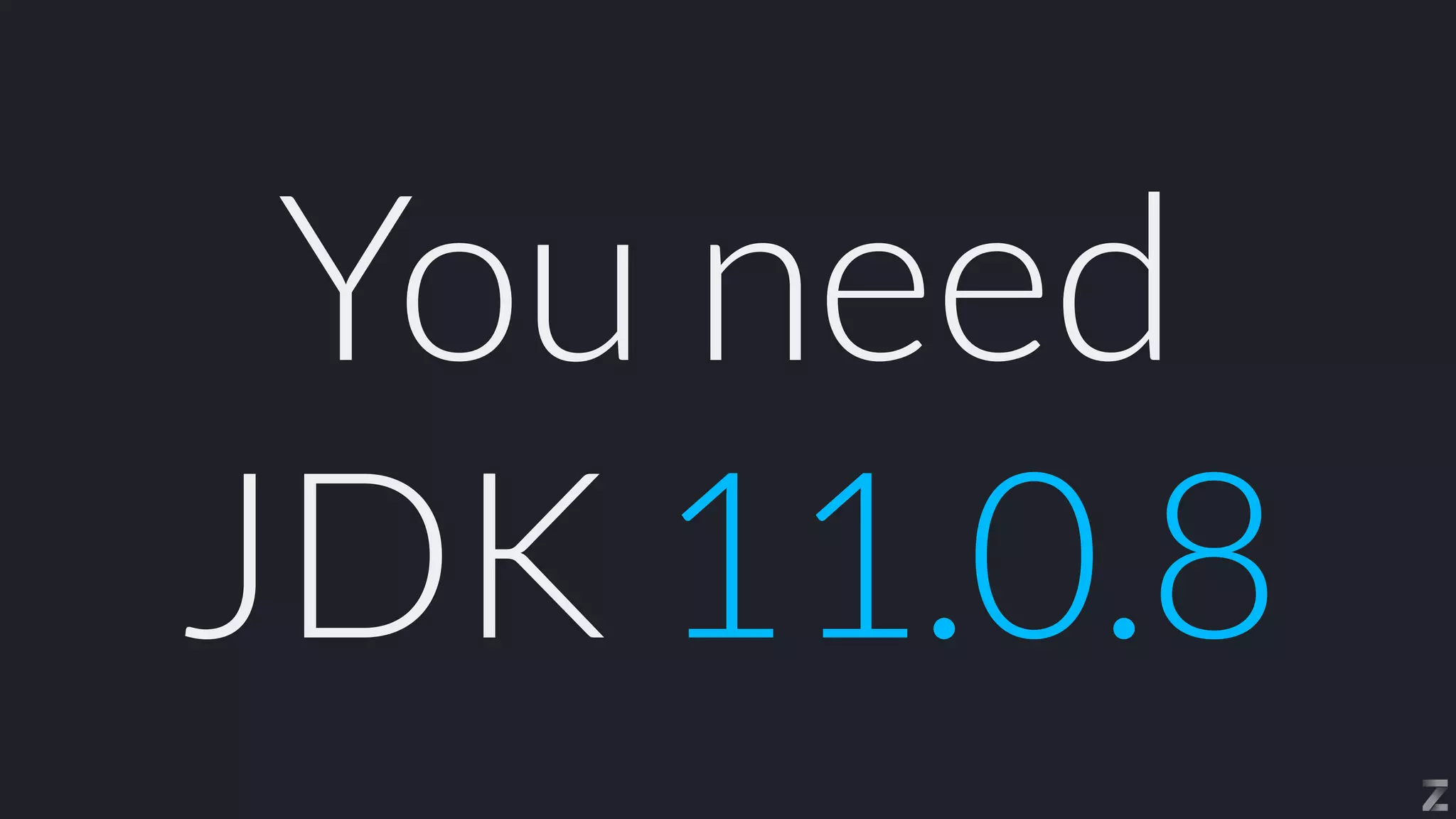 You need


JDK 11.0.8
 