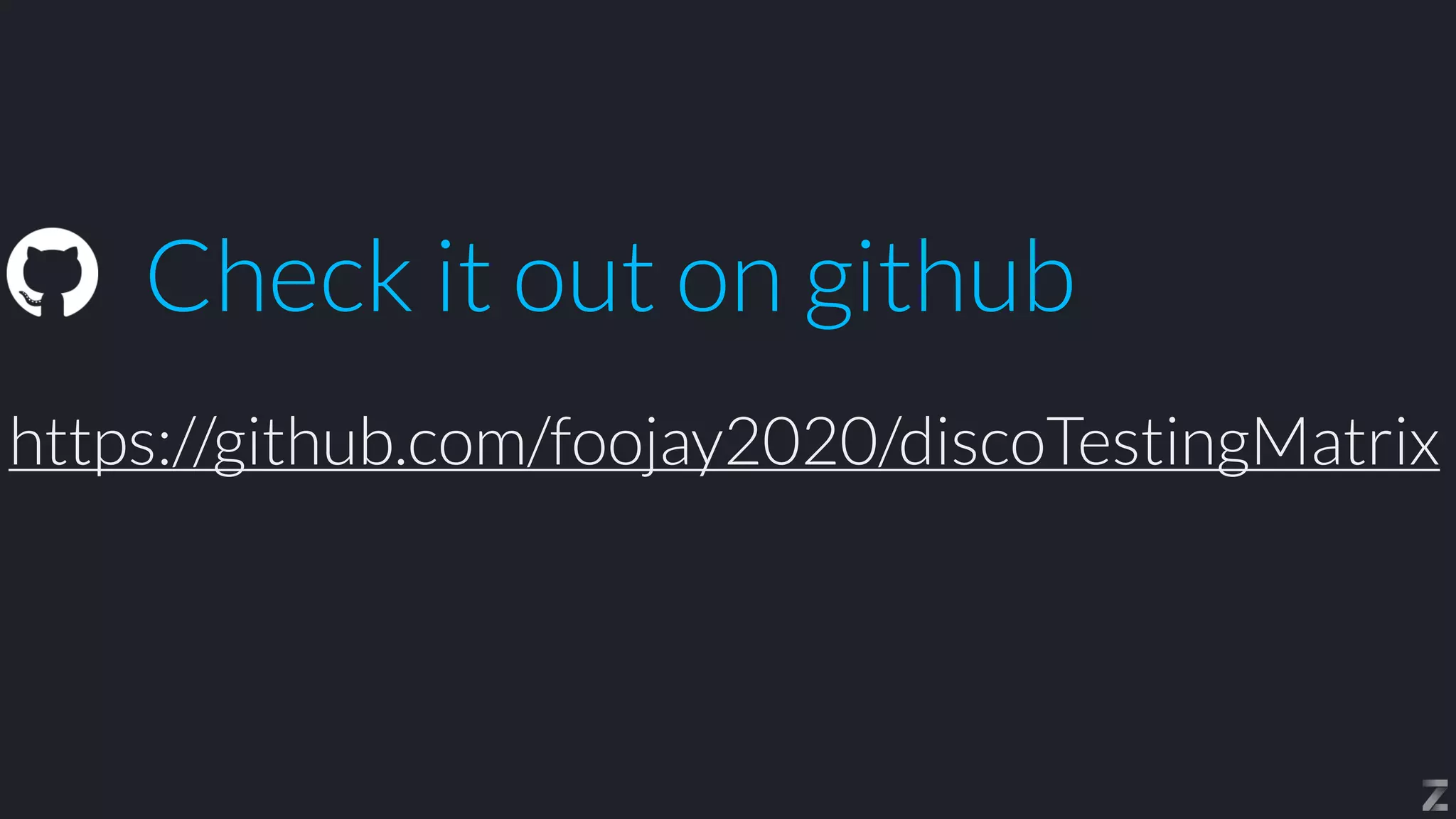 Check it out on github
https://github.com/foojay2020/discoTestingMatrix
 