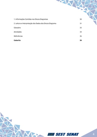 4
1. Informações Contidas nos Discos Diagramas	 30
2. Leitura e Interpretação dos Dados dos Discos Diagrama	 31
Glossário	33
Atividades	34
Referências	36
Gabarito	38
 