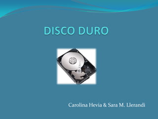 DISCO DURO Carolina Hevia & Sara M. Llerandi  