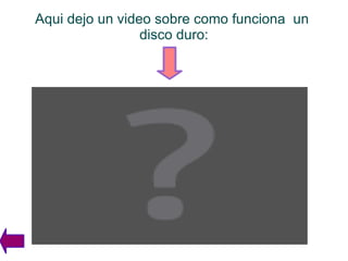 Aqui dejo un video sobre como funciona  un  disco duro: 