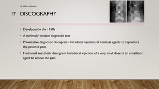 Discography Injection Diagnostic & Therapeutic Updates of Discogenic Low Back Pain | PDF