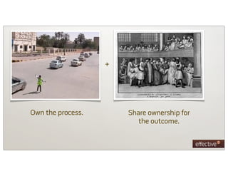 +




Own the process.       Share ownership for
                          the outcome.
 
