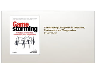 Gamestorming: A Playbook for Innovators,
Rulebreakers, and Changemakers 
by Dave Gray
 