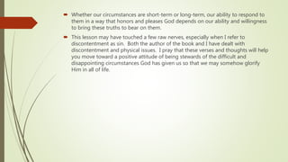 Discontentment | PPTX