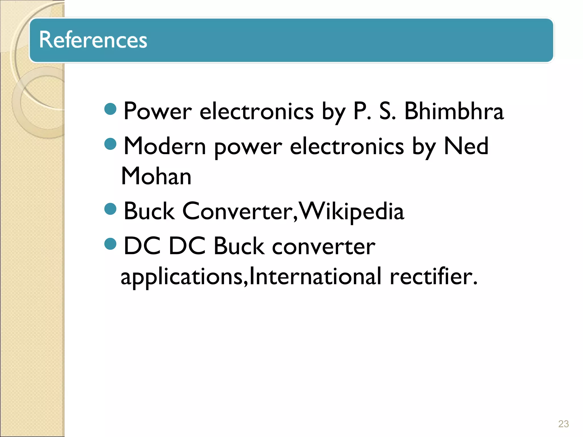 BUCK CONVERTER | PPT