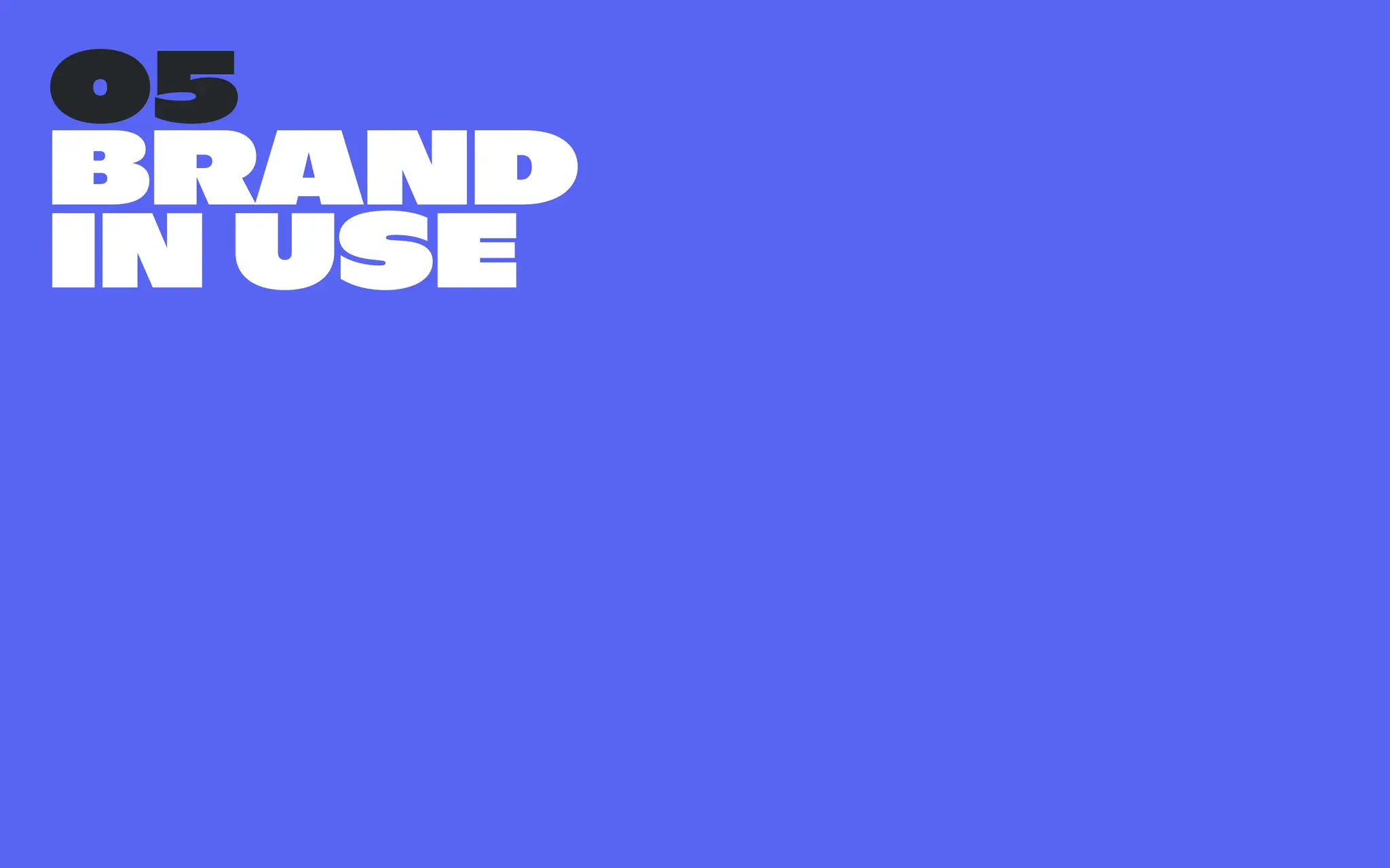 05
Brand 
in use
 