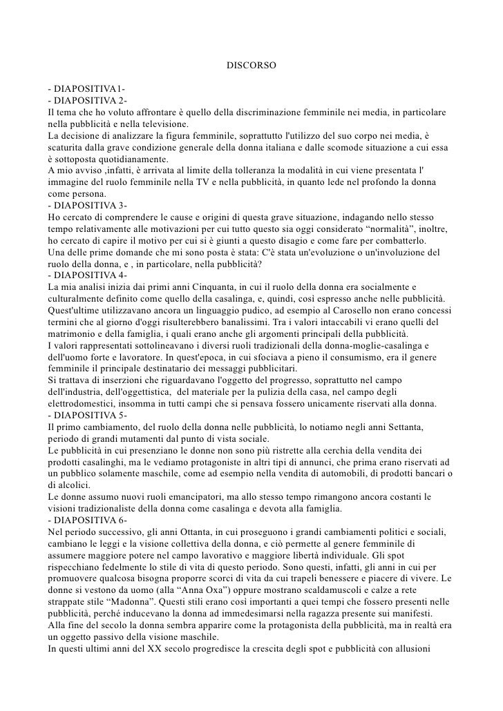 Discorso Tesi