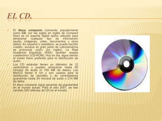 Discos Opticos Cvop Shubert | PPTX