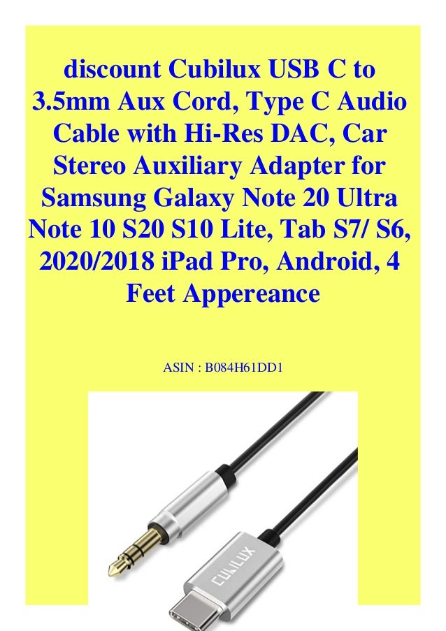 auxiliary cord for galaxy s20