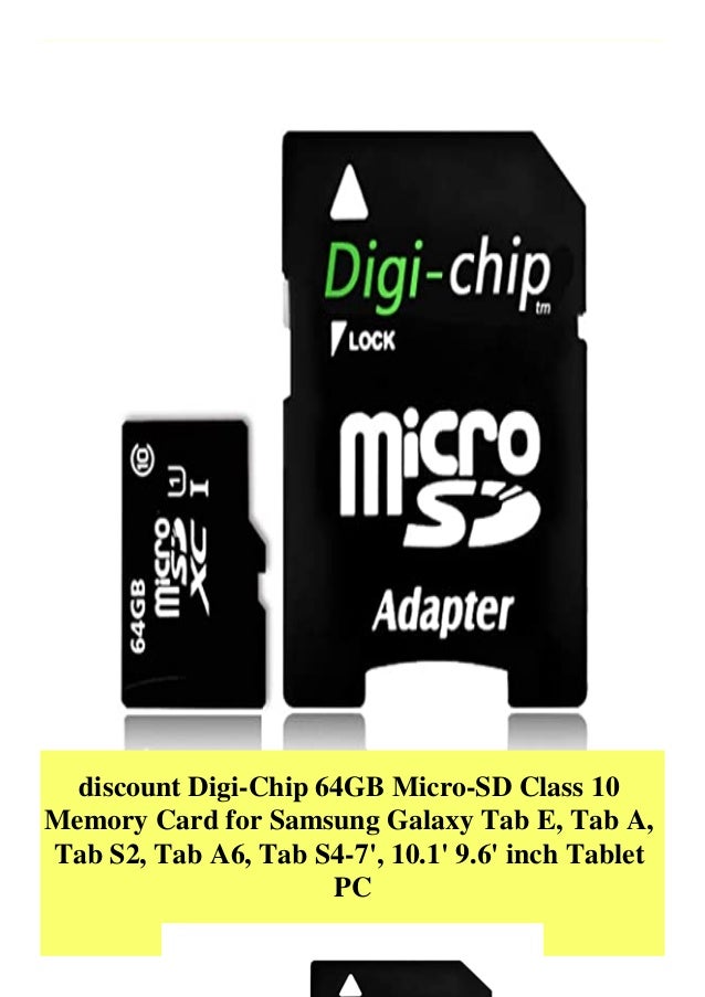 Discount Digi Chip 64gb Micro Sd Class 10 Memory Card For Samsung Gal