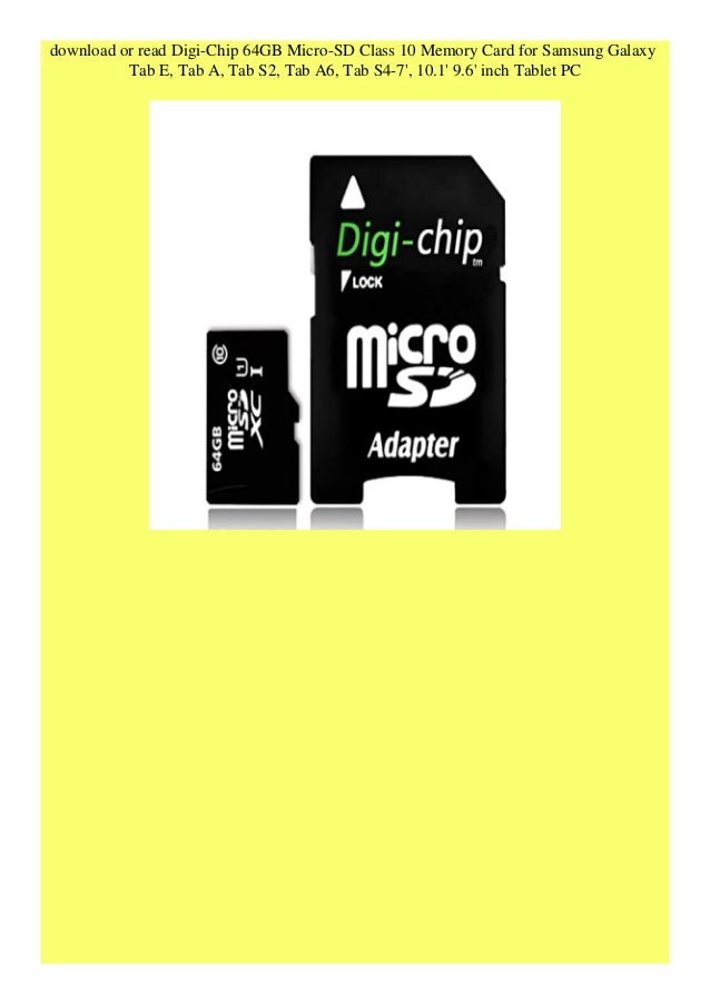 Discount Digi Chip 64gb Micro Sd Class 10 Memory Card For Samsung Gal