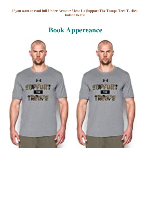 under armour support the troops