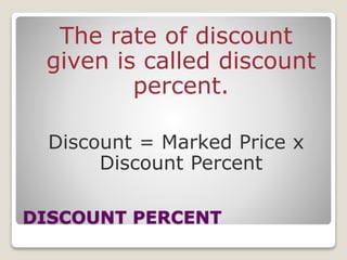 Discount and commission | PPTX