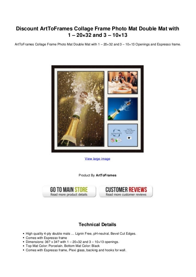 Discount Art Toframes Collage Frame Photo Mat Double Mat With 1 20x