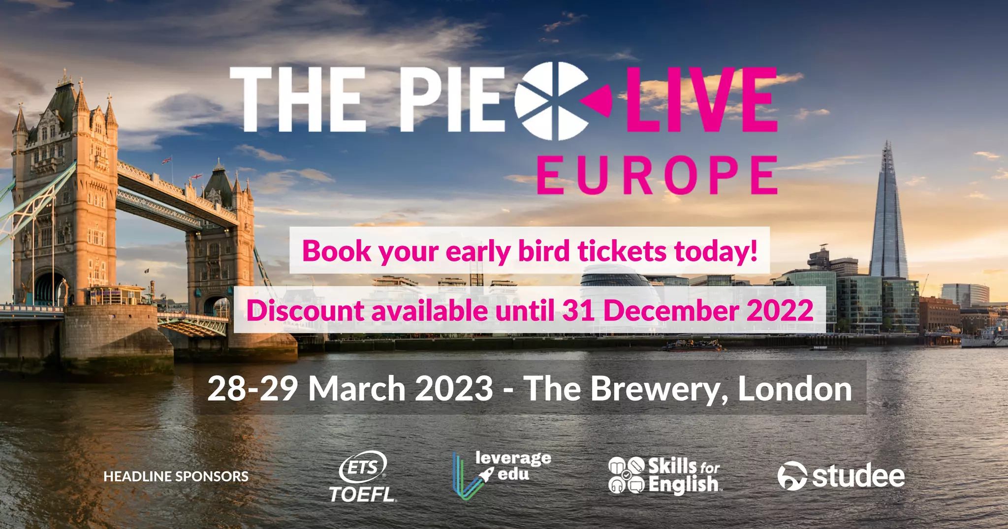The PIE Live Europe Early Bird Ticket Sale PPT