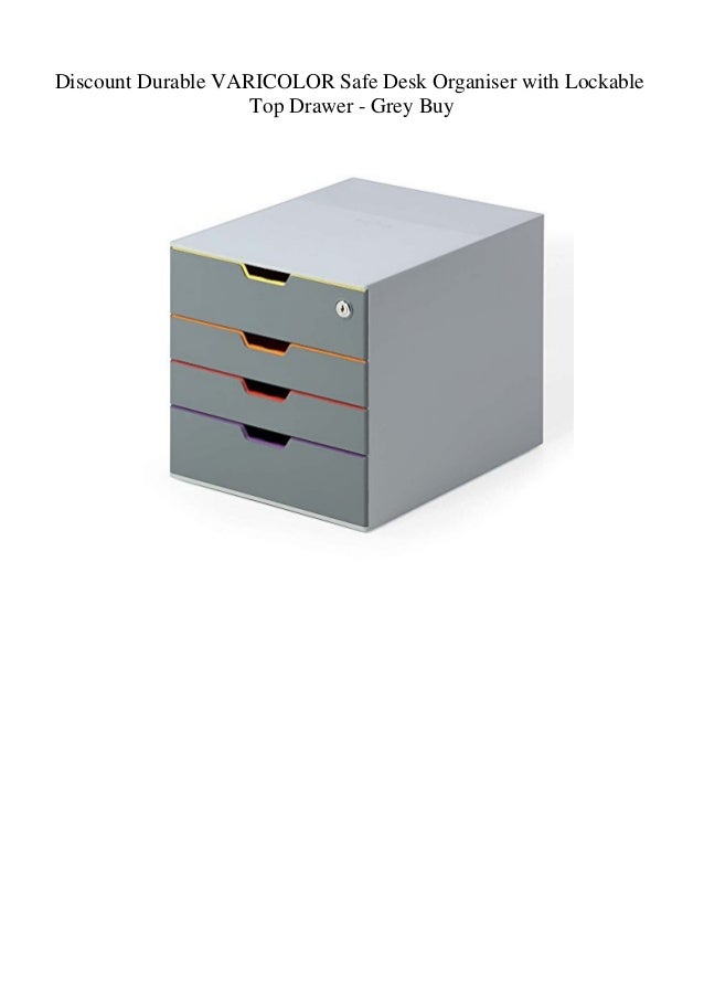Discount Durable Varicolor Safe Desk Organiser With Lockable Top Draw