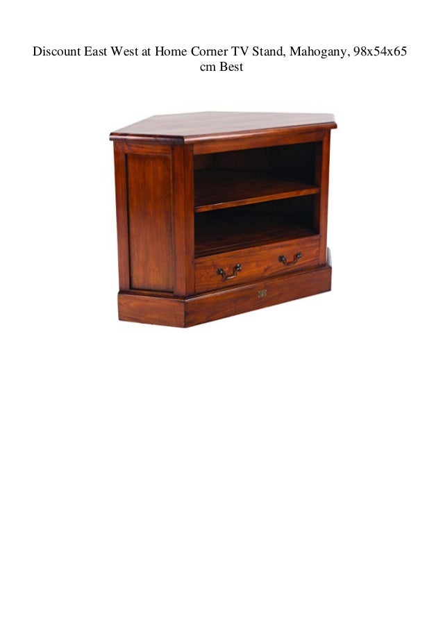 Discount East West At Home Corner Tv Stand Mahogany 98x54x65 Cm Best