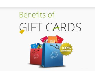 Benefits of Gift Cards
 