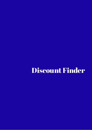 Discount Finder 
 