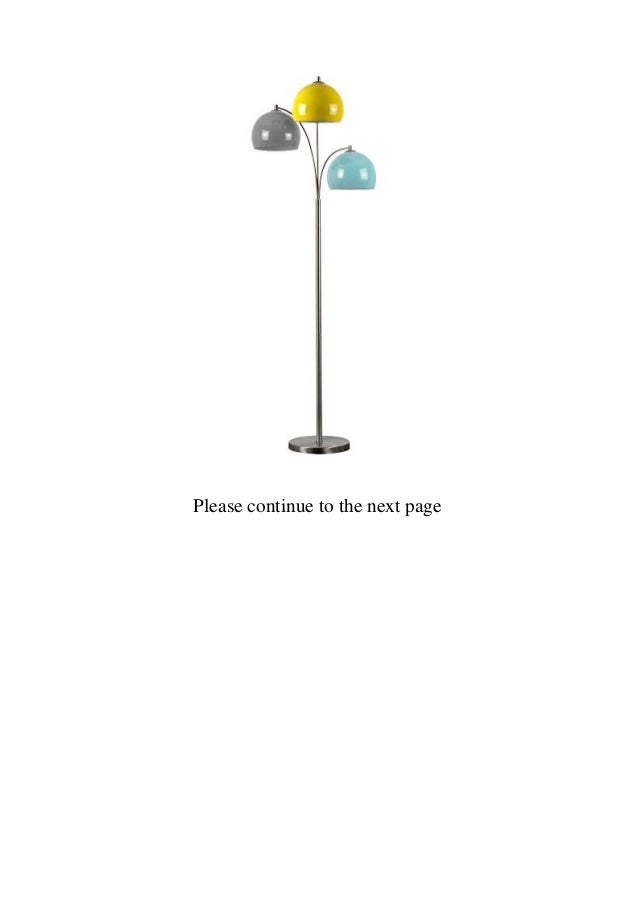 grey and yellow floor lamp