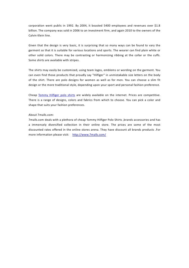 tommy hilfiger employee discount online