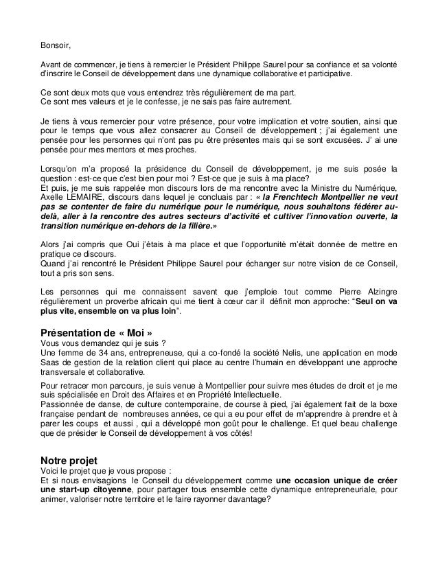 Discours Lancement du Conseil de Développement  Montpellier Méditerr…