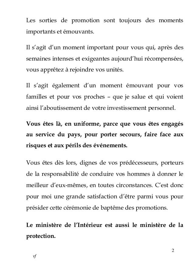 ENSOSP 20140626 Baptême des promotions, Discours Bernard Cazeneuve