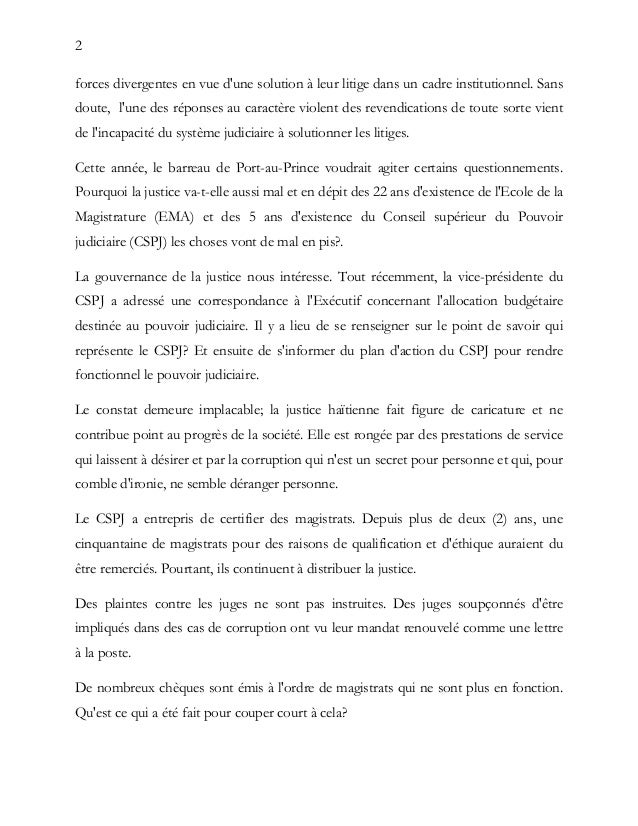 Discours Du Batonnier Stanley Gaston A L Occasion De La Rentree Judic