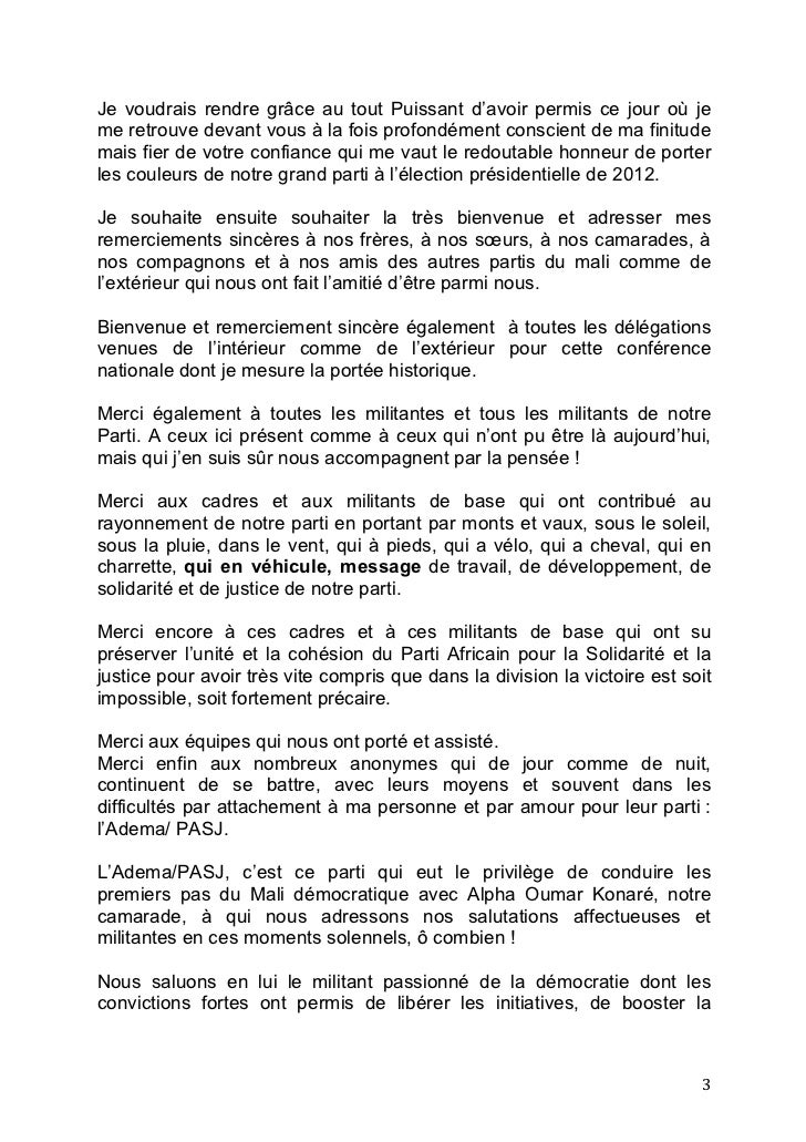 Discours d'investiture de Dioncounda traore  Election Présidentielle…