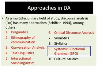Discourse - Cohesion within Systemic Functional Grammar | PDF