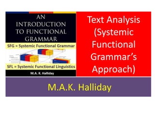 Discourse - Cohesion within Systemic Functional Grammar | PDF