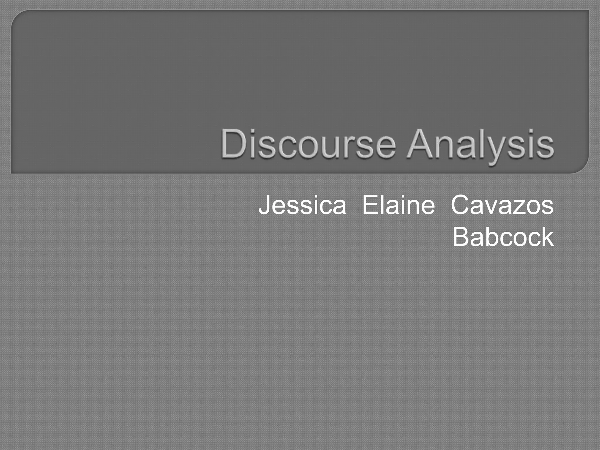 Jessica Elaine Cavazos
               Babcock
 