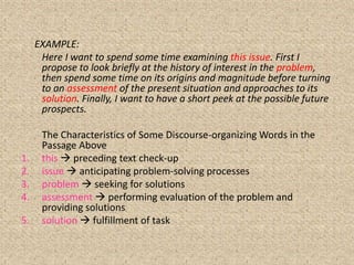 Discourse analysis and vocabulary | PPTX