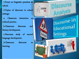 classroom discourse analysis