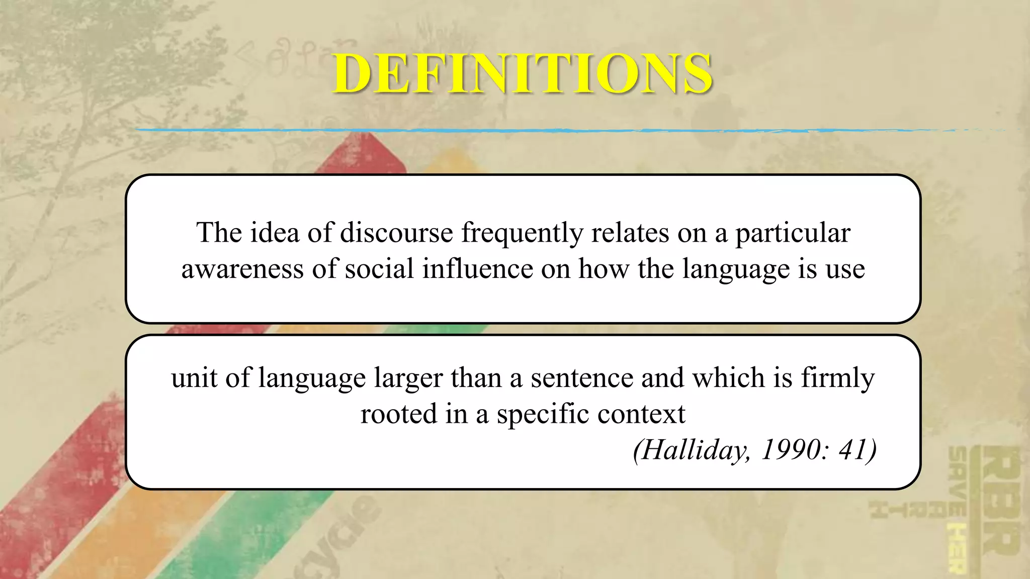 Discourse based approach | PPTX