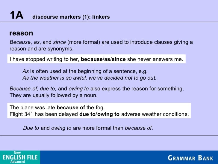 Discourse markers 1