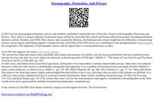 Discourses Of Pornography | PPT