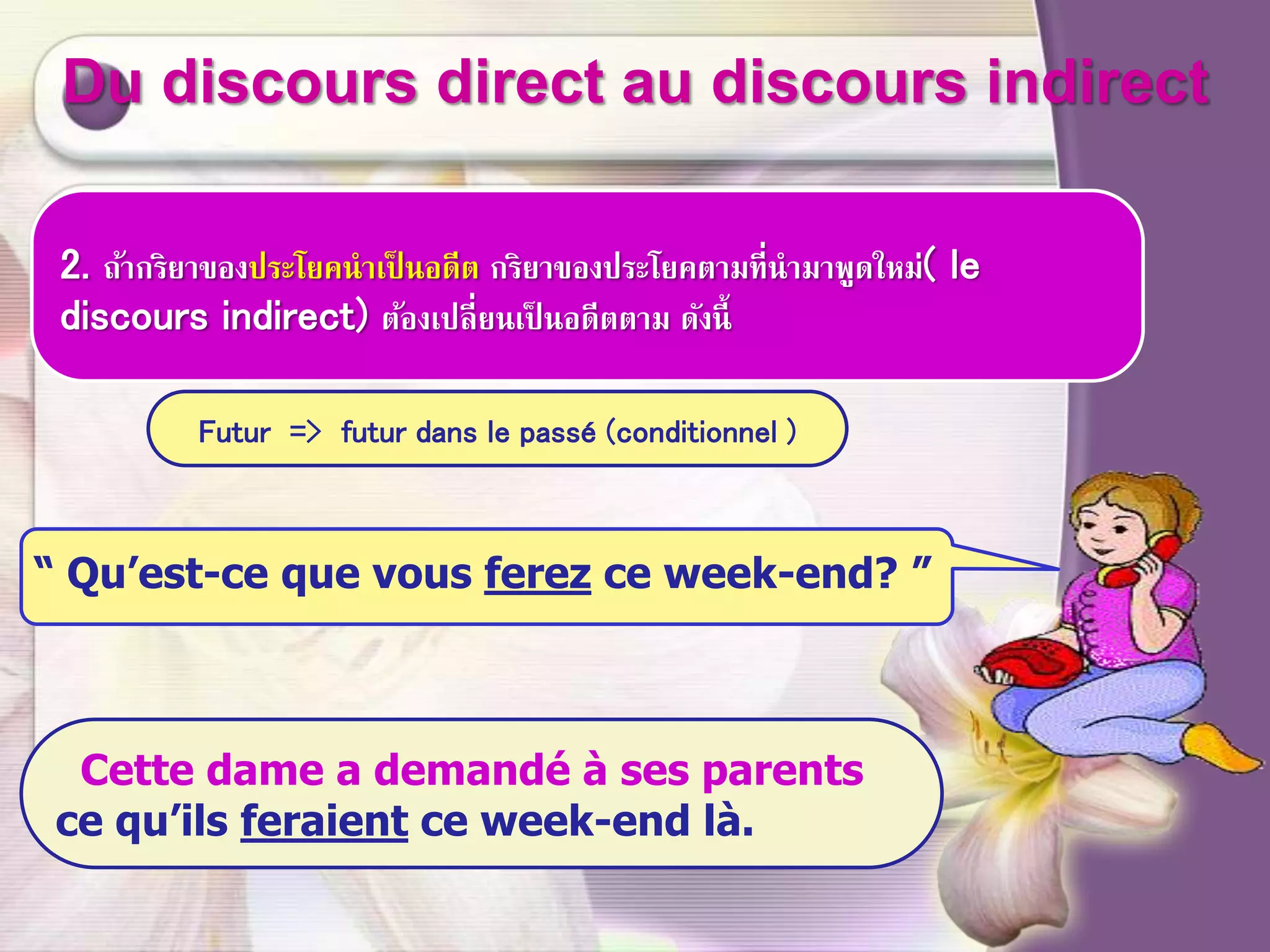 Discours indirect | PPSX