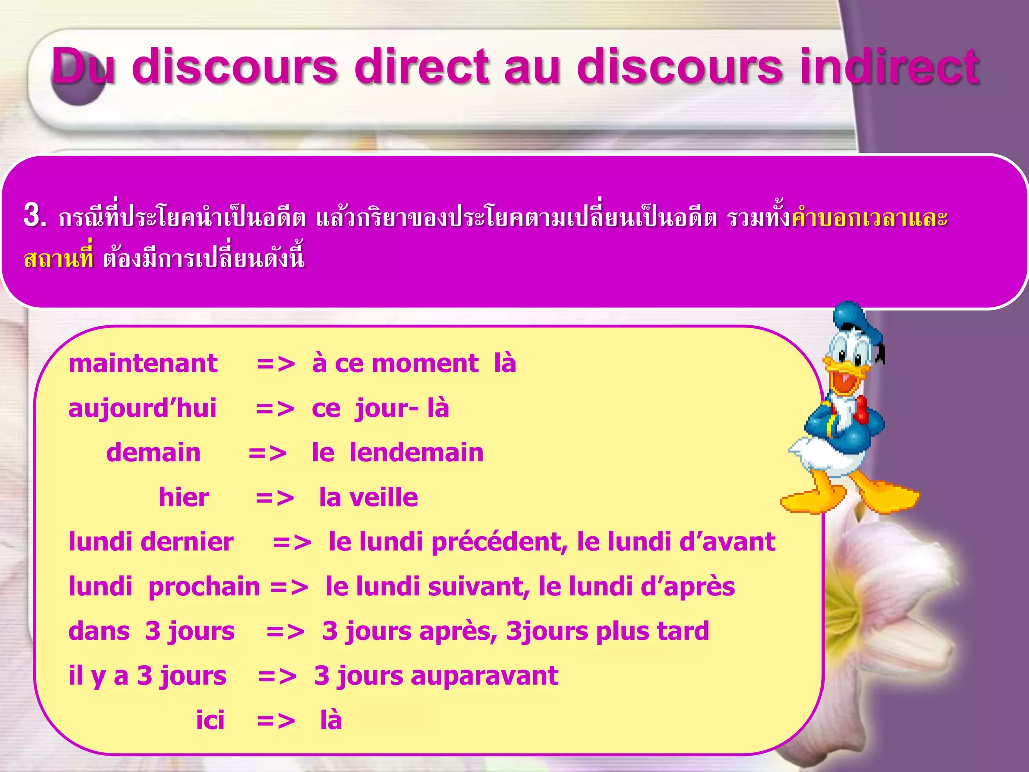 Discours indirect | PPSX