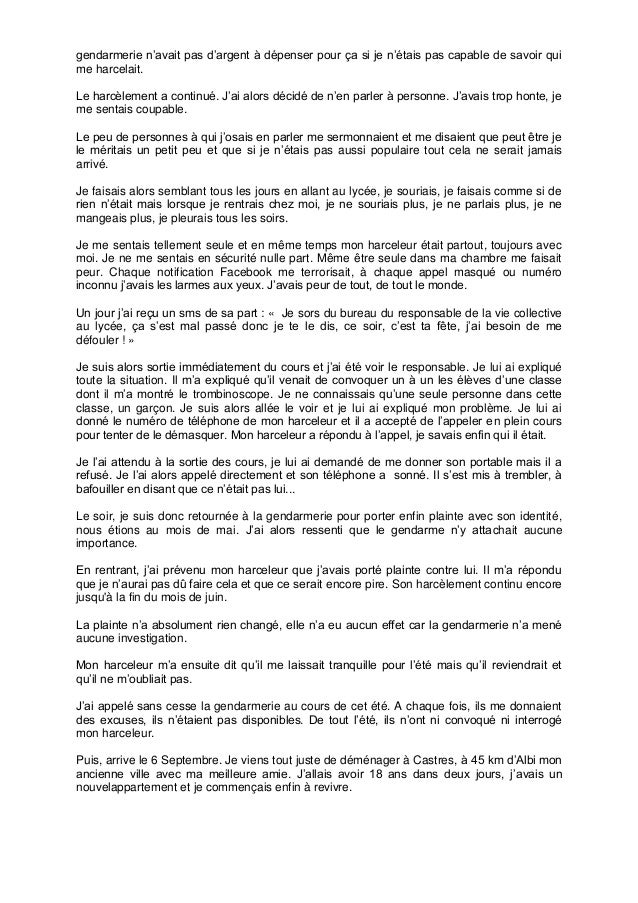 Discours Laetitia Chanut ONU cyber harcèlement