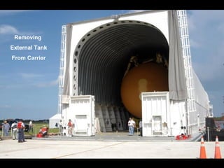 Removing  External Tank From Carrier 