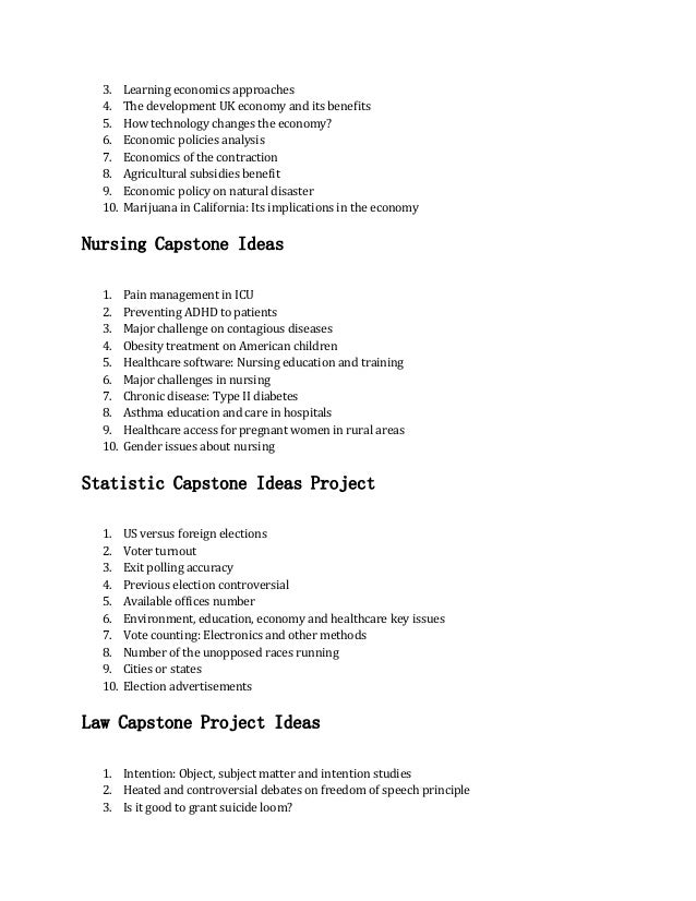 discover 150 capstone project ideas here nursing capstone project ideas