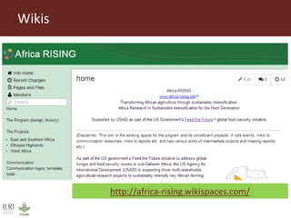  Using social media to enhance research discoverability: Experiences of the International Livestock Research Institute