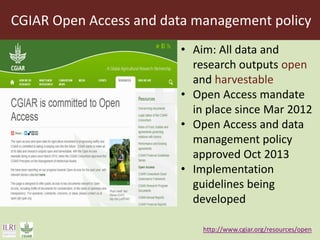  Using social media to enhance research discoverability: Experiences of the International Livestock Research Institute