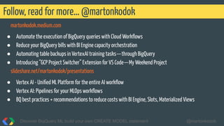Discover BigQuery ML, build your own CREATE MODEL statement | PDF