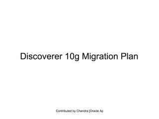 Discoverer 10g Migration Plan 