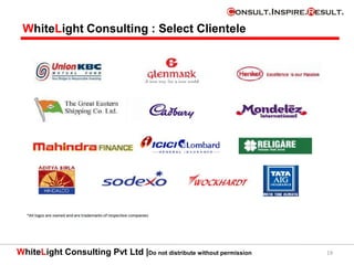 WhiteLight Consulting Pvt Ltd |Do not distribute without permission
WhiteLight Consulting : Select Clientele
19
 
