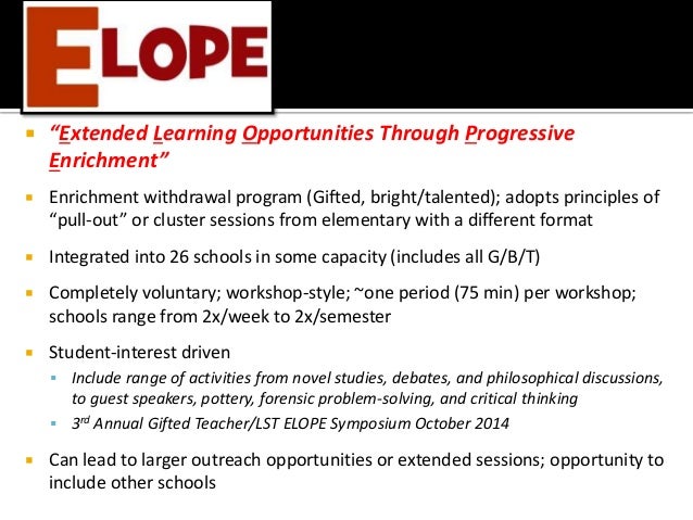 Dissertation gifted education