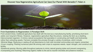 Photo inspiration: Visual Reference: Discover How Regenerative Agriculture Can Save Our Planet With Benedict